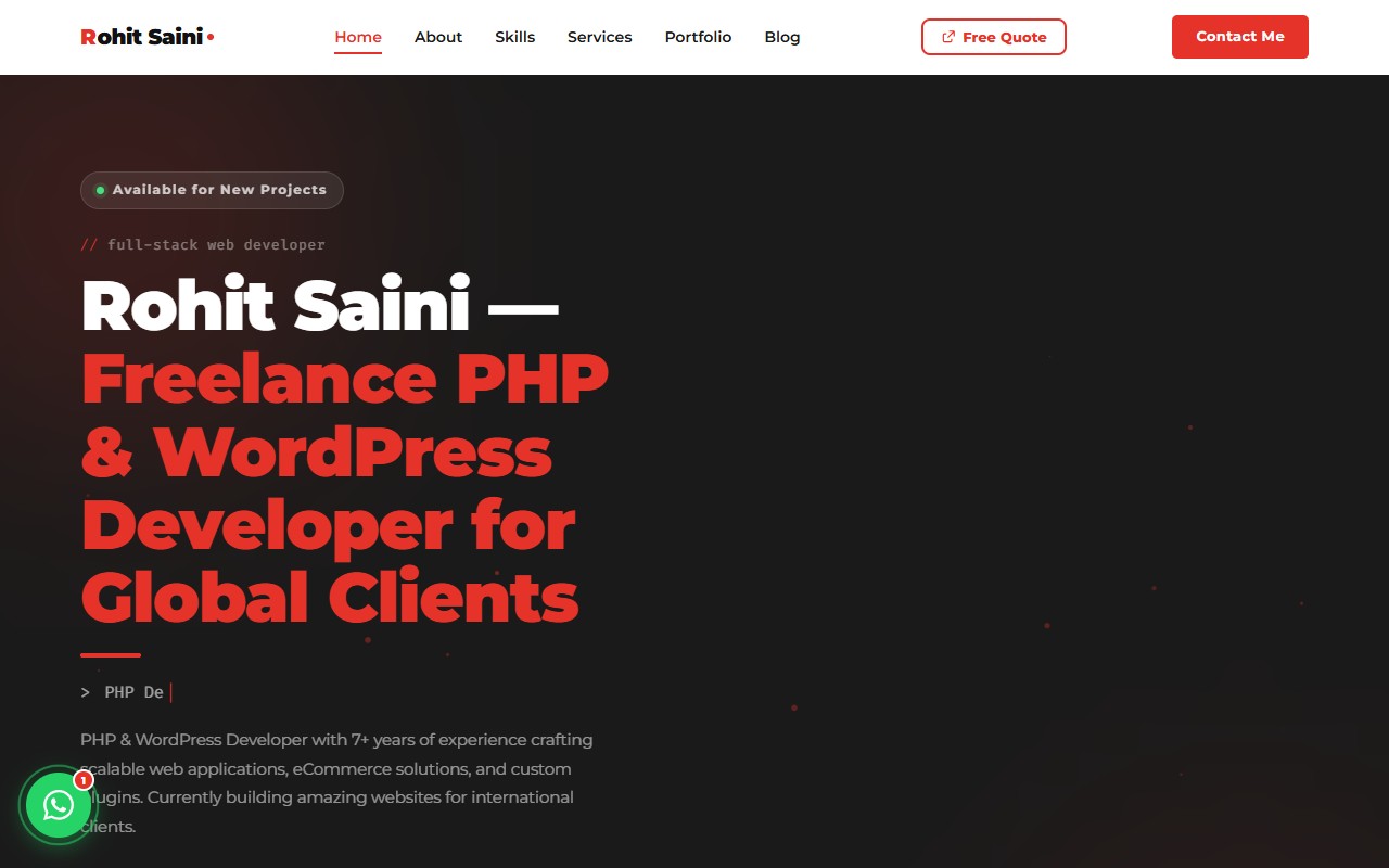 Rohit Saini — Developer Portfolio