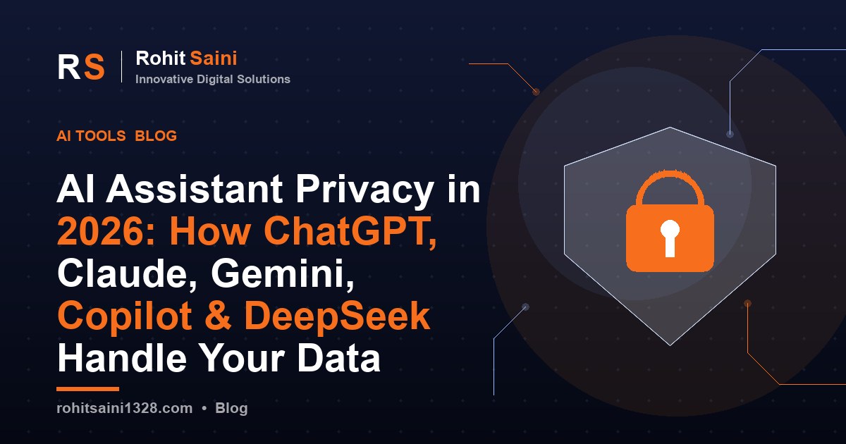 AI Assistant Privacy in 2026: How ChatGPT, Claude, Gemini, Copilot & DeepSeek Handle Your Data