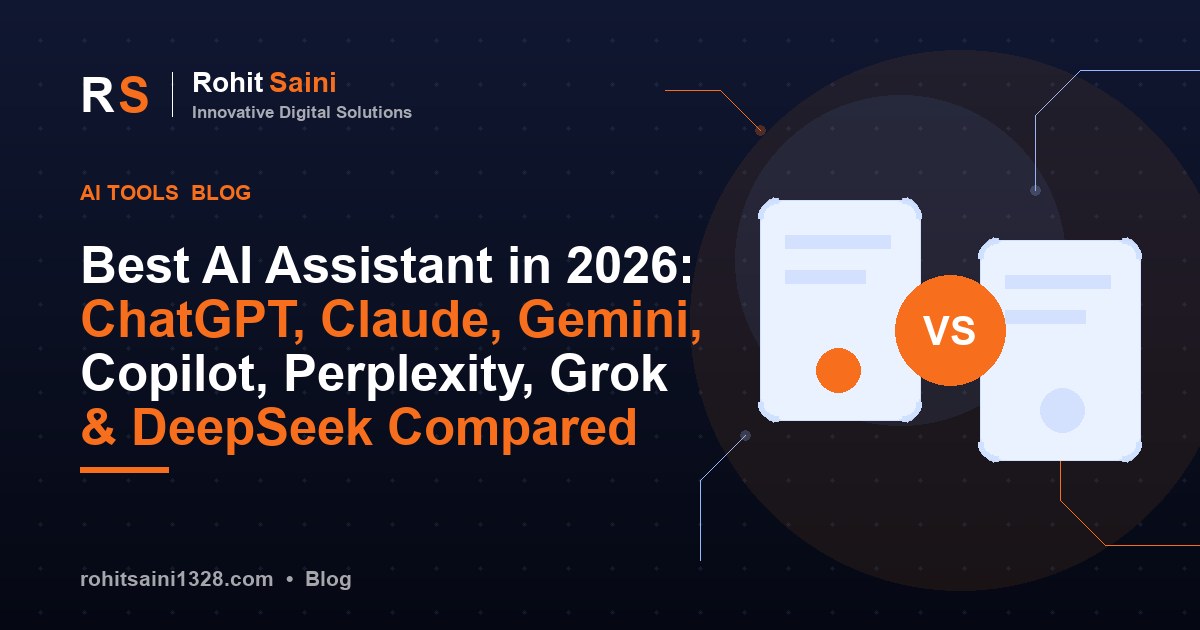 Best AI Assistant in 2026: ChatGPT, Claude, Gemini, Copilot, Perplexity, Grok & DeepSeek Compared