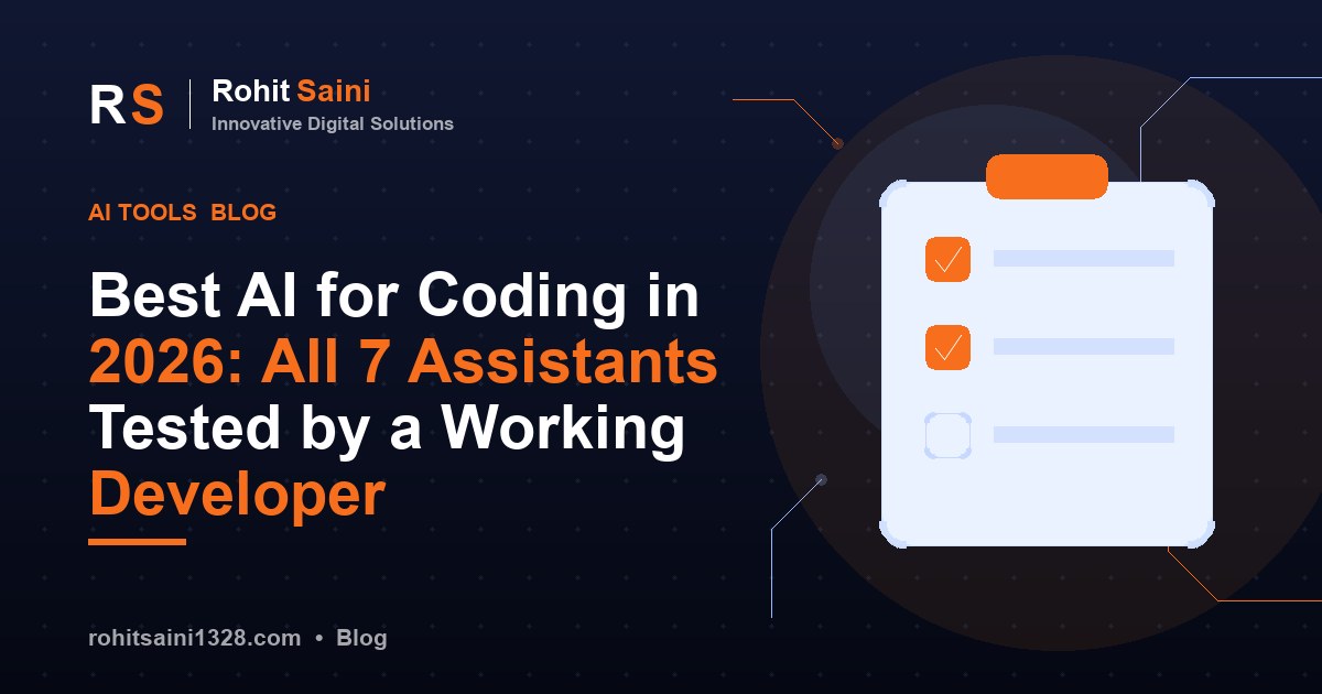 Best AI for Coding in 2026: All 7 Assistants Tested by a Working Developer