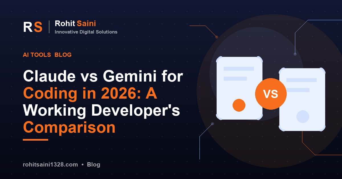 Claude vs Gemini for Coding in 2026: A Working Developer's Comparison