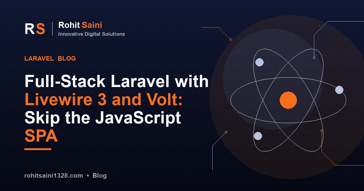 Full-Stack Laravel with Livewire 3 and Volt: Skip the JavaScript SPA