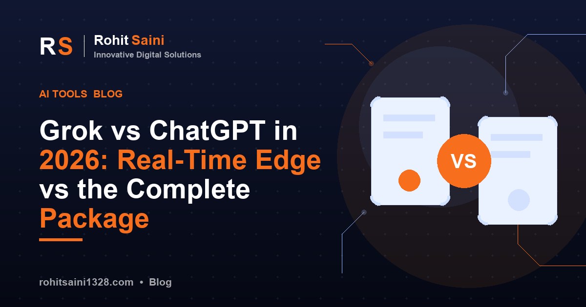 Grok vs ChatGPT in 2026: Real-Time Edge vs the Complete Package