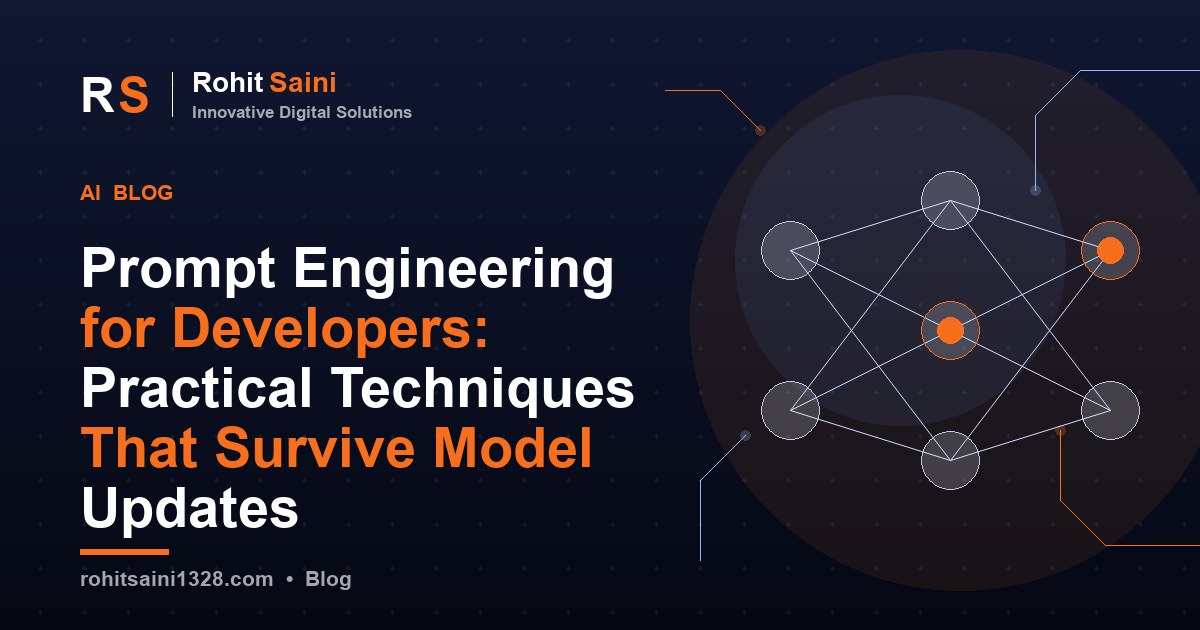 Prompt Engineering for Developers: Practical Techniques That Survive Model Updates
