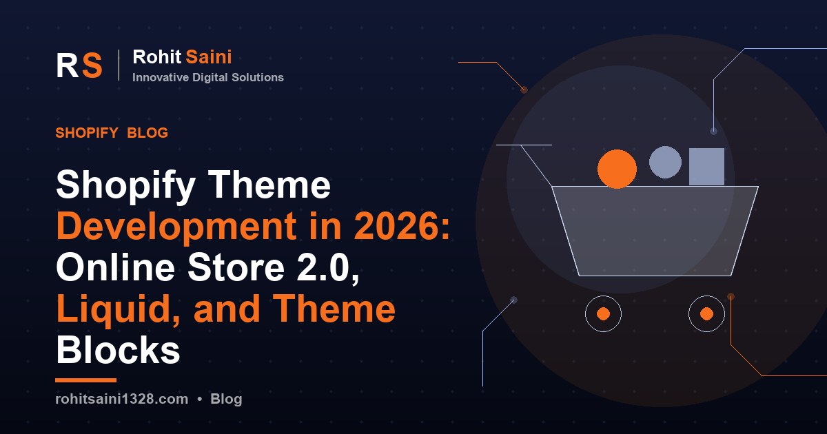 Shopify Theme Development in 2026: Online Store 2.0, Liquid, and Theme Blocks
