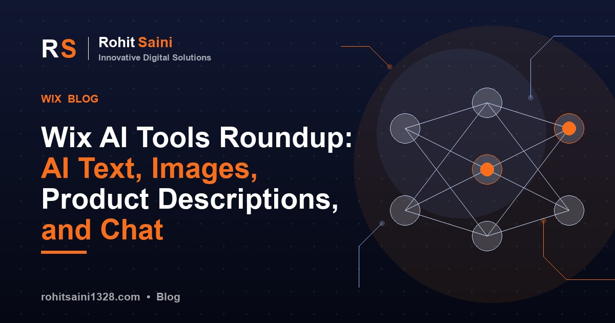 Wix AI Tools Roundup: AI Text, Images, Product Descriptions, and Chat