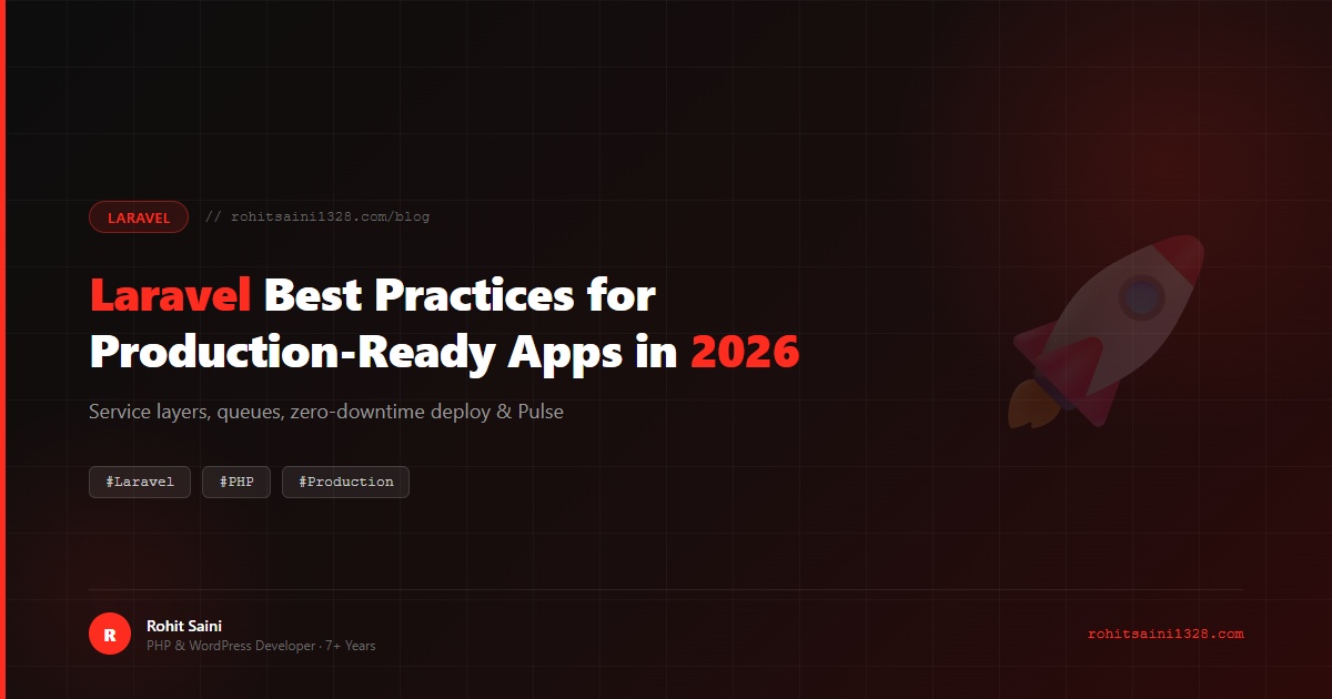 Laravel Best Practices for Production-Ready Apps in 2026