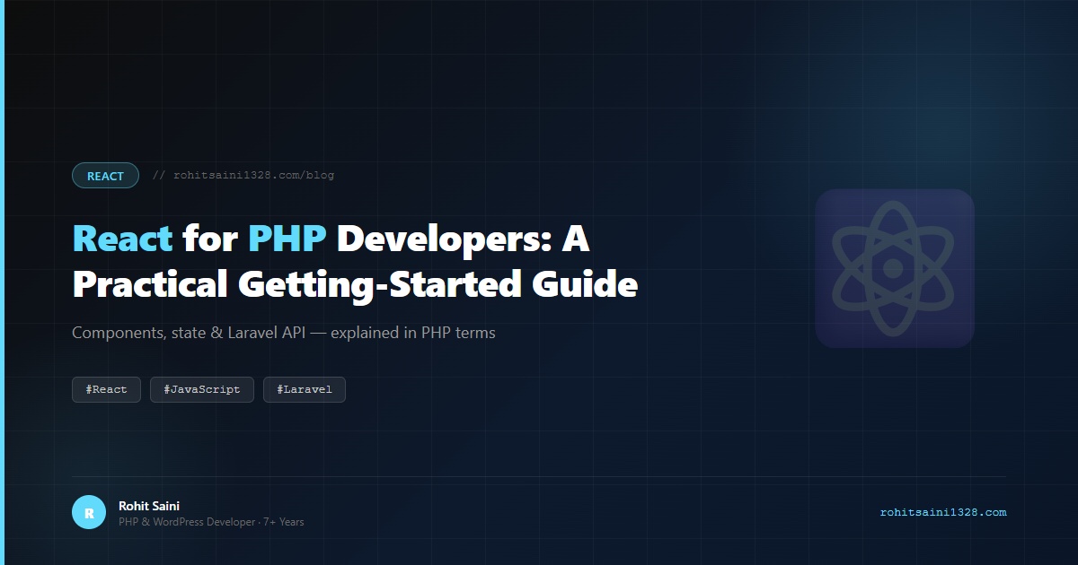 React for PHP Developers: A Practical Getting-Started Guide (2026)