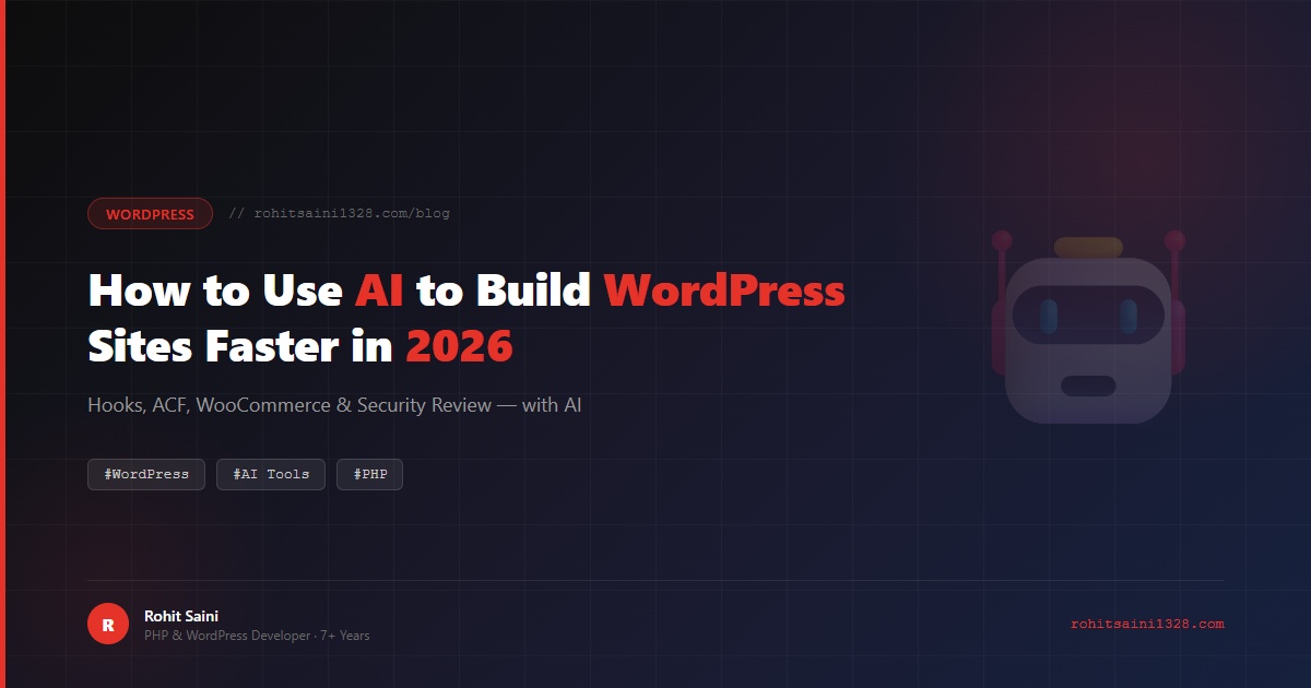 How to Use AI to Build WordPress Sites Faster in 2026